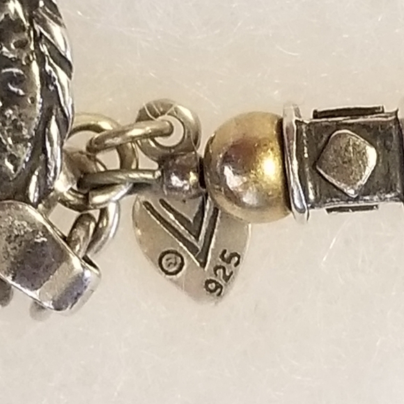 Silpada Sterling Silver & 14k Gold Coin Bracelet - Picture 6 of 10